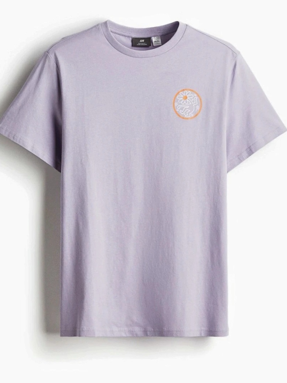 H&M Keith Haring Graphic Short Sleeve Tee in Purple Size XL